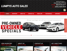 Tablet Screenshot of lumpysautosales.com